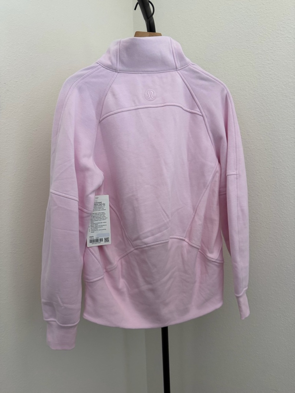 lululemon athletica scuba oversized funnel neck Half-Zip Hoodie porcelain pink - Picture 5 of 6